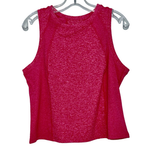 Member’s Mark Sleeveless Soft Ribbed Tank Fuschia Pink Size Large